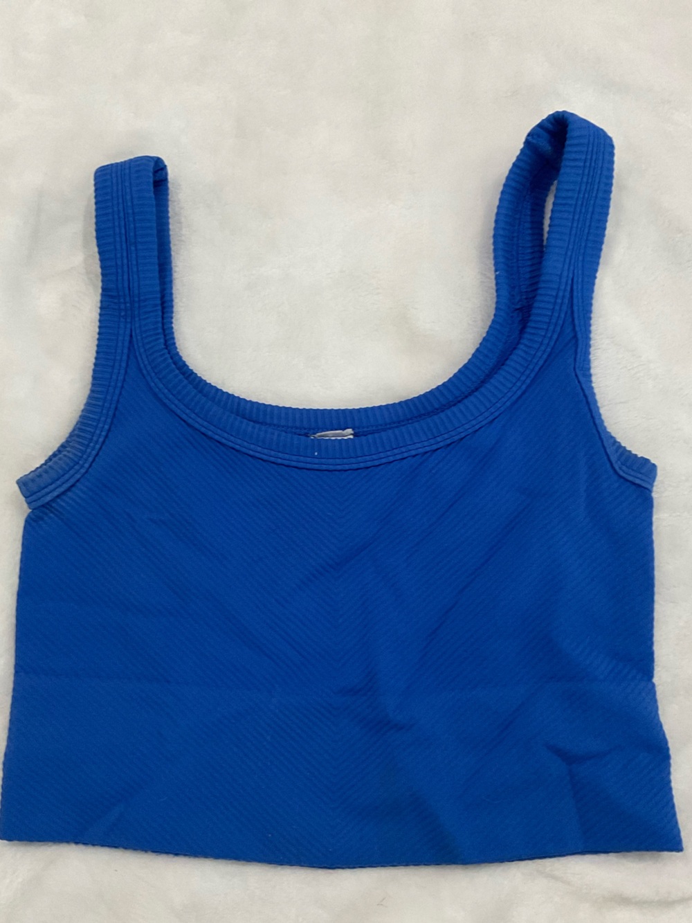 Nikibiti double scoop ribbed crop top
